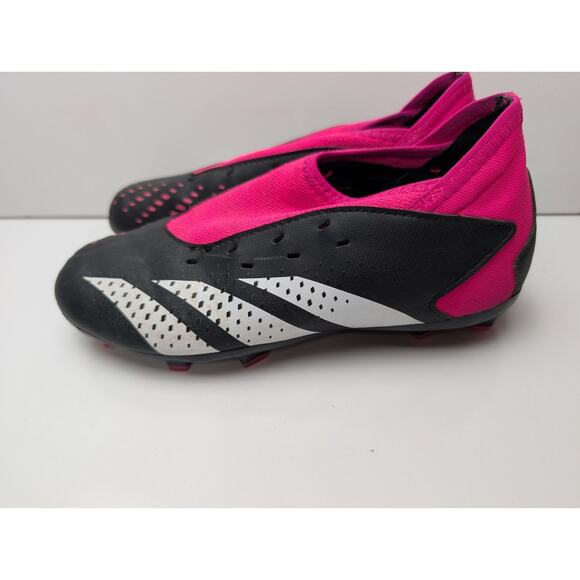 Adidas Predator Accuracy.3 FG J Soccer Black Pink GW4609 Girls Youth Size 4 - Picture 2 of 13